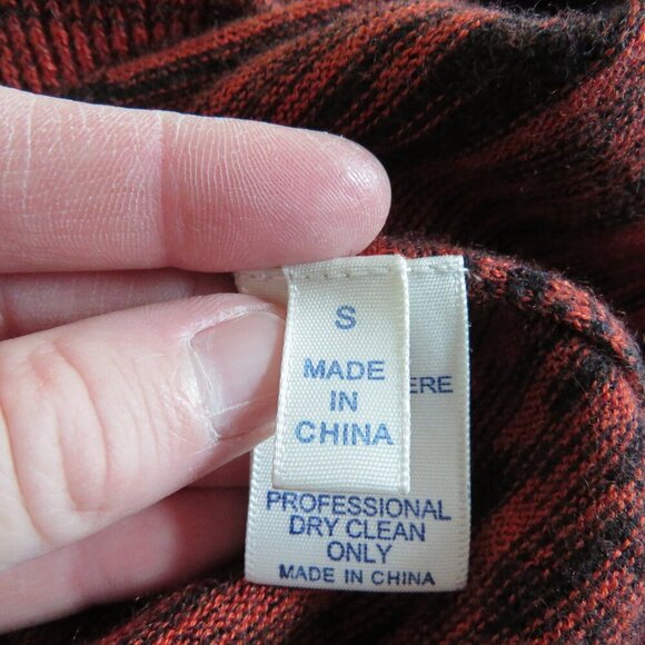 REBECCA MINKOFF Silk Cashmere Open Back Essef Sweater Dress Burnt Orange Size S - Picture 14 of 15